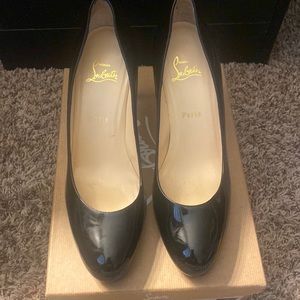 Pigalle Plato 120 Patent Calf 3 1/2 inch AUTHENTIC Christian Louboutin heels.